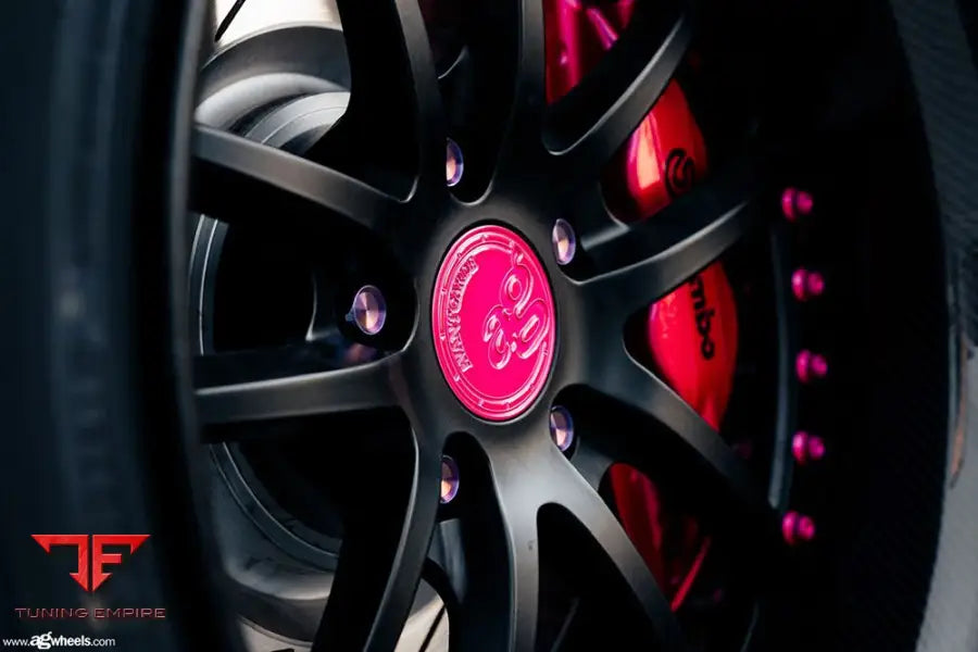 MITSUBISHI EVO X on custom forged wheels