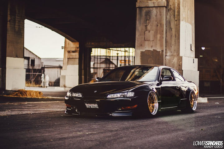 NISSAN 240SX on custom forged wheels
