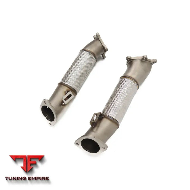 NISSAN GTR R35 3.8T STAINLESS STEEL RAZOR EXHAUST DOWNPIPE WITH HEAT SHIELD