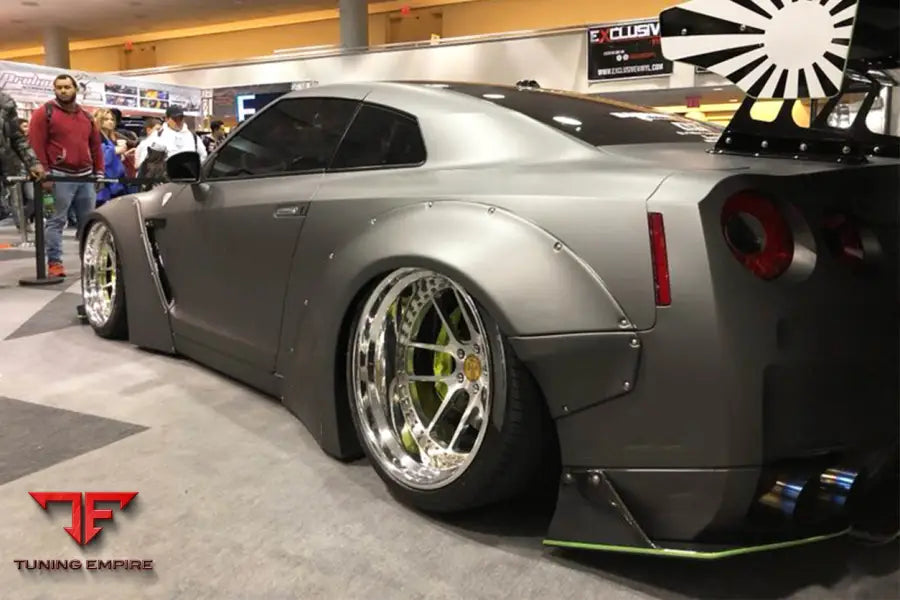 NISSAN GTR R35 CBA/DBA DE STYLE WIDE FENDER FLARES BSD