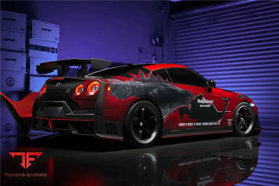NISSAN GTR R35 CBA & DBA & EBA 2024-NISMO STYLE CARBON FIBER TRUNK SPOILER WING BSD
