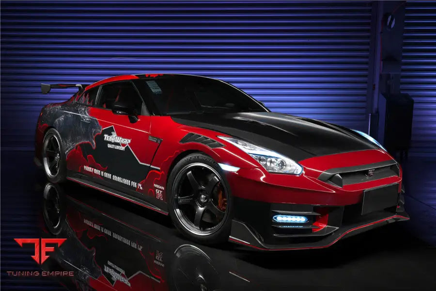 NISSAN GTR R35 CBA & DBA & EBA 2024-NISMO STYLE PART CARBON FIBER FRONT BUMPER BSD