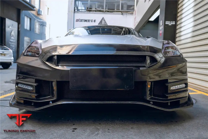 NISSAN GTR R35 CBA & DBA & EBA 2024-NISMO STYLE PART CARBON FIBER FRONT BUMPER BSD
