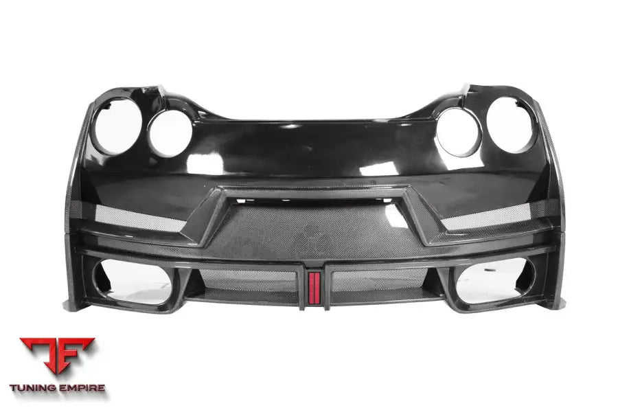 NISSAN GTR R35 CBA/DBA/EBA 2024-NISMO STYLE PART CARBON FIBER REAR BUMPER WITH BLACK LIGHT BSD