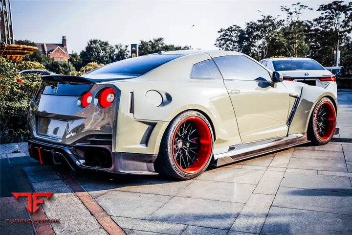 NISSAN GTR R35 CBA & DBA & EBA BKSSII STYLE PARTIAL CARBON FIBER FULL WIDE BODY KIT BSD