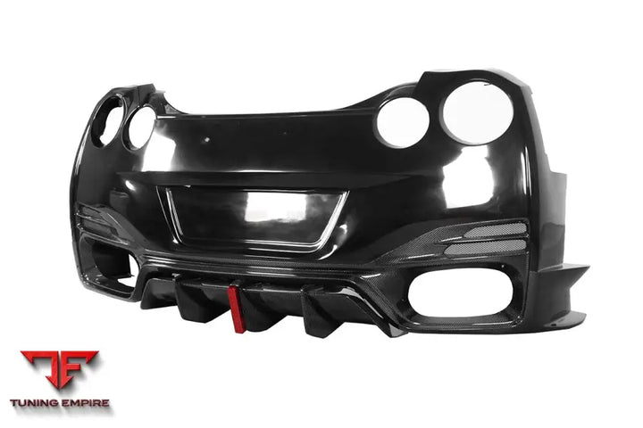 NISSAN GTR R35 CBA & DBA & EBA BKSSII STYLE REAR BUMPER WITH DIFFUSER & LED LIGHT BSD