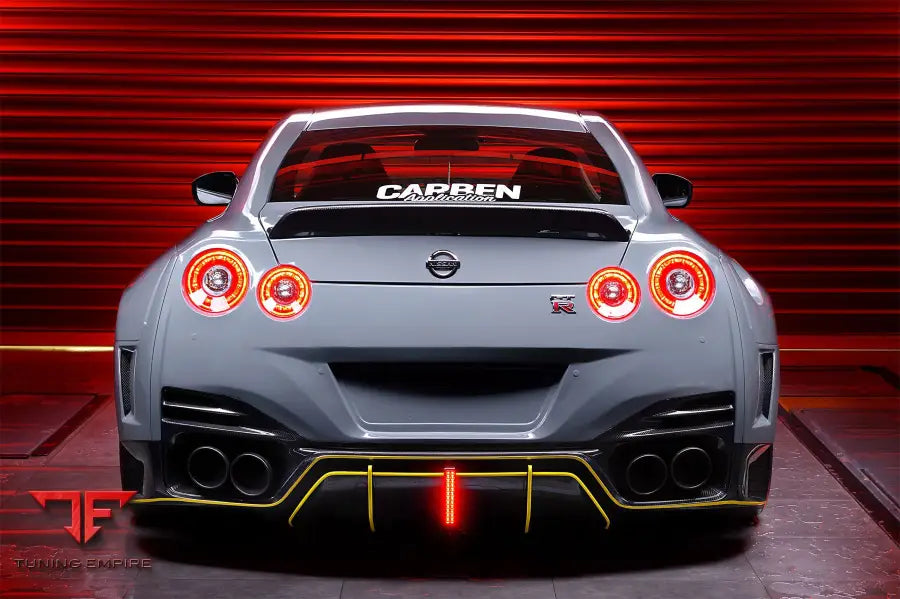 NISSAN GTR R35 CBA & DBA & EBA BKSSII STYLE REAR BUMPER WITH DIFFUSER & LED LIGHT BSD