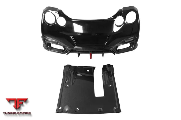 NISSAN GTR R35 CBA & DBA & EBA BKSSII STYLE REAR BUMPER WITH DIFFUSER & LED LIGHT BSD