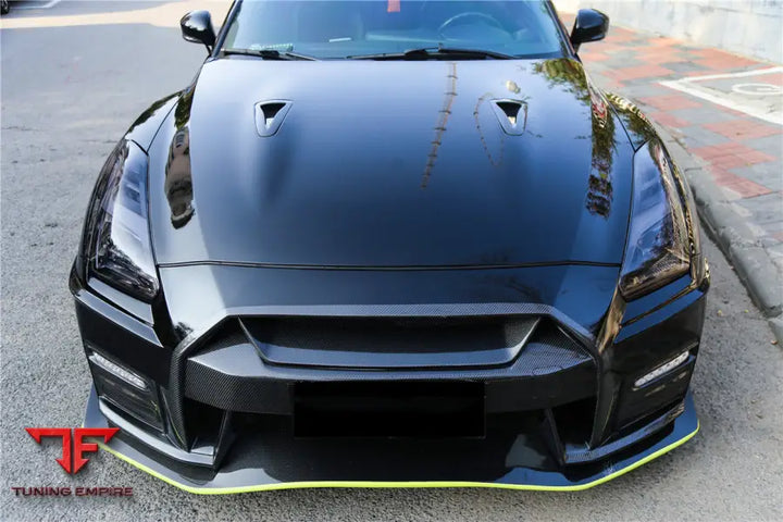 NISSAN GTR R35 CBA & DBA & EBA CARBON FIBER HOOD SCOOP (2 PCS) BSD