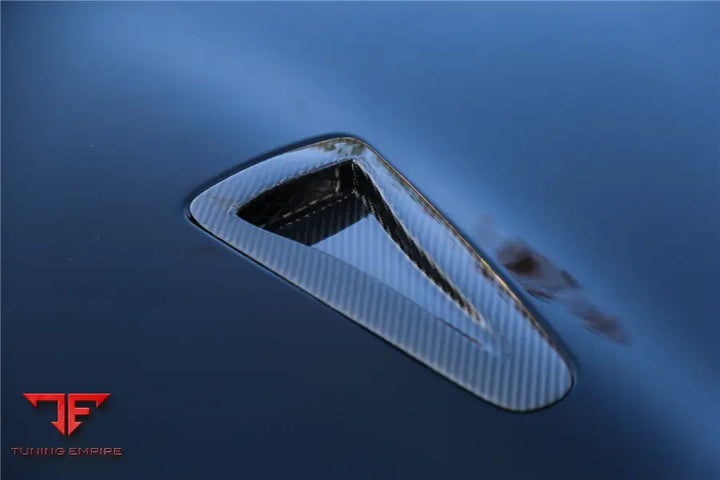 NISSAN GTR R35 CBA & DBA & EBA CARBON FIBER HOOD SCOOP (2 PCS) BSD