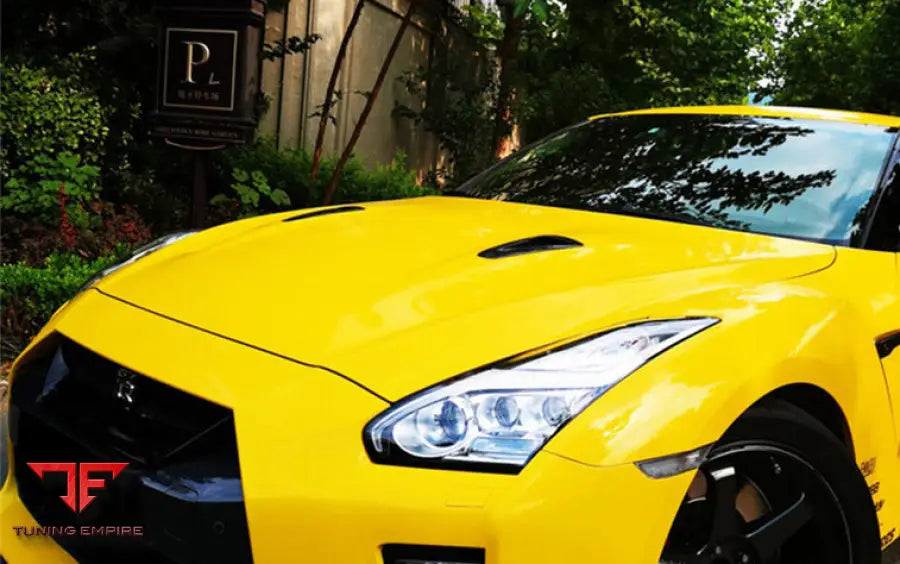 NISSAN GTR R35 CBA & DBA & EBA CARBON FIBER HOOD SCOOP (4 PCS) BSD