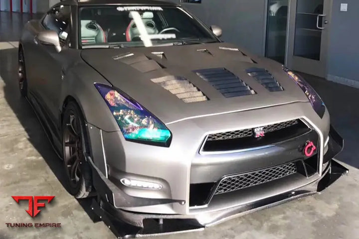NISSAN GTR R35 CBA & DBA TP-2 STYLE CARBON FIBER HOOD BSD