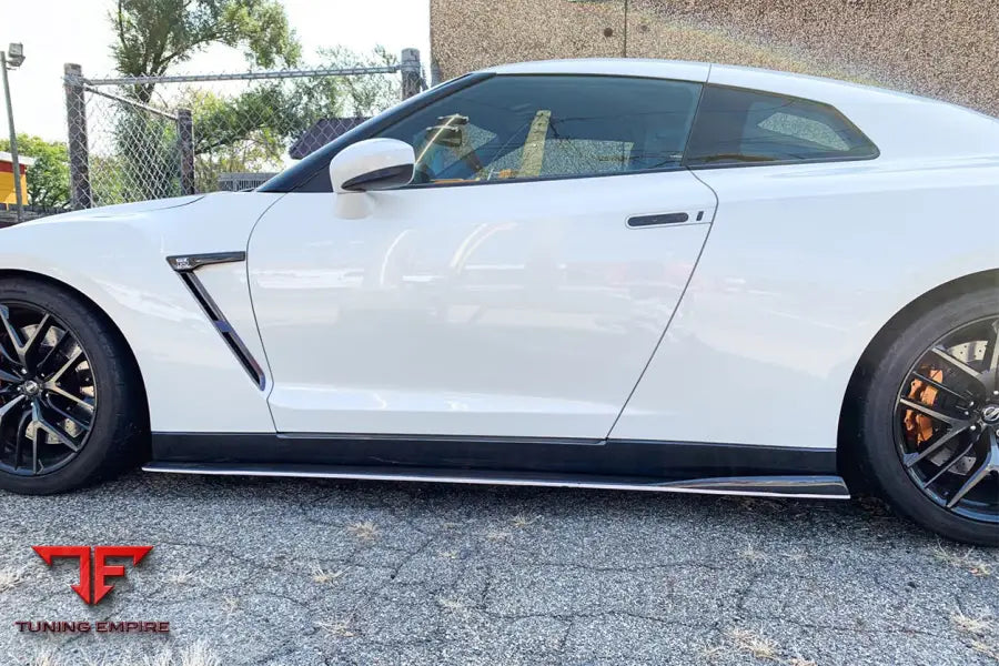 NISSAN GTR R35 CBA/DBA VA-II STYLE CARBON FIBER SIDE SKIRTS UNDER BOARD BSD