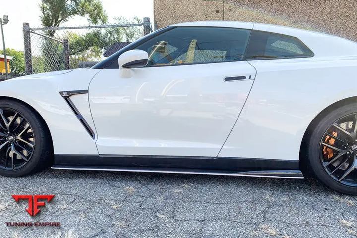 NISSAN GTR R35 CBA/DBA VA-II STYLE CARBON FIBER SIDE SKIRTS UNDER BOARD BSD