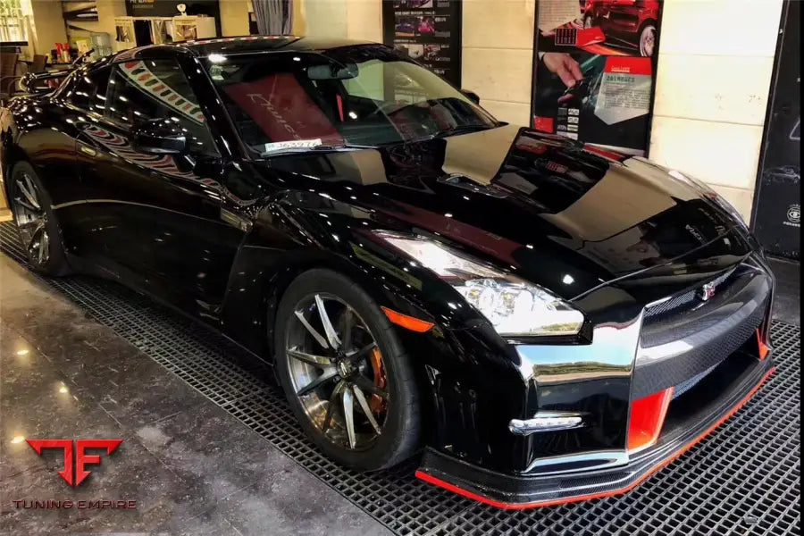NISSAN GTR R35 CBA DBA VER15 NSM STYLE PARTIAL CARBON FIBER FRONT BUMPER BSD