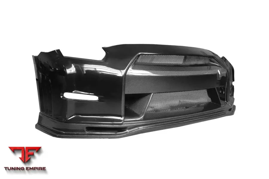 NISSAN GTR R35 CBA DBA VER15 NSM STYLE PARTIAL CARBON FIBER FRONT BUMPER BSD