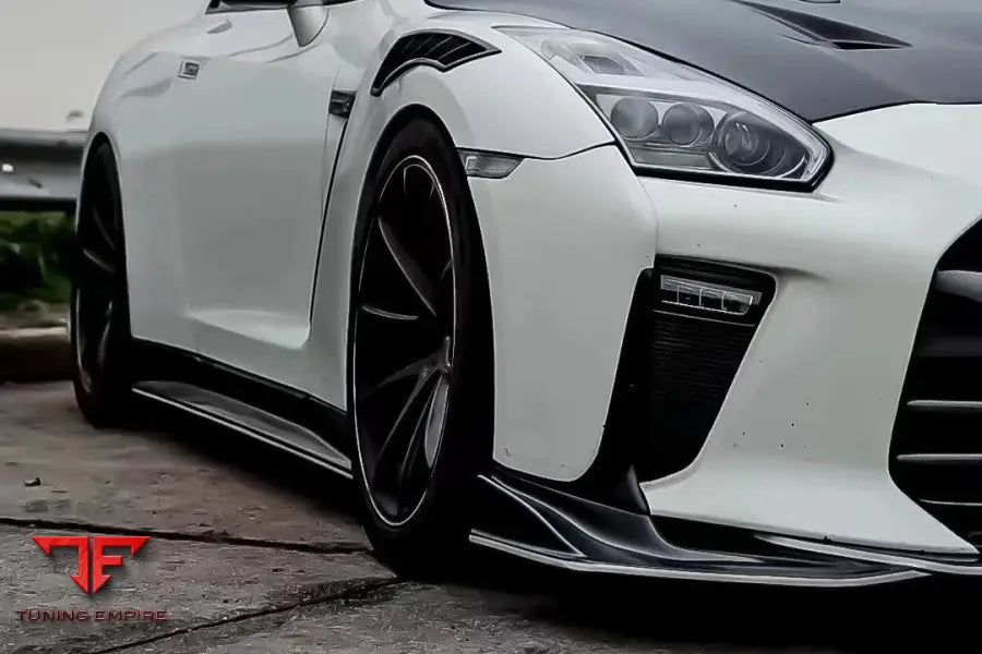 NISSAN GTR R35 CBA/DBA ZEL STYLE CARBON FIBER SIDE SKIRTS BSD