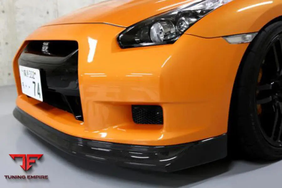 NISSAN GTR R35 CBA ZEL STYLE CARBON FIBER FRONT LIP BSD