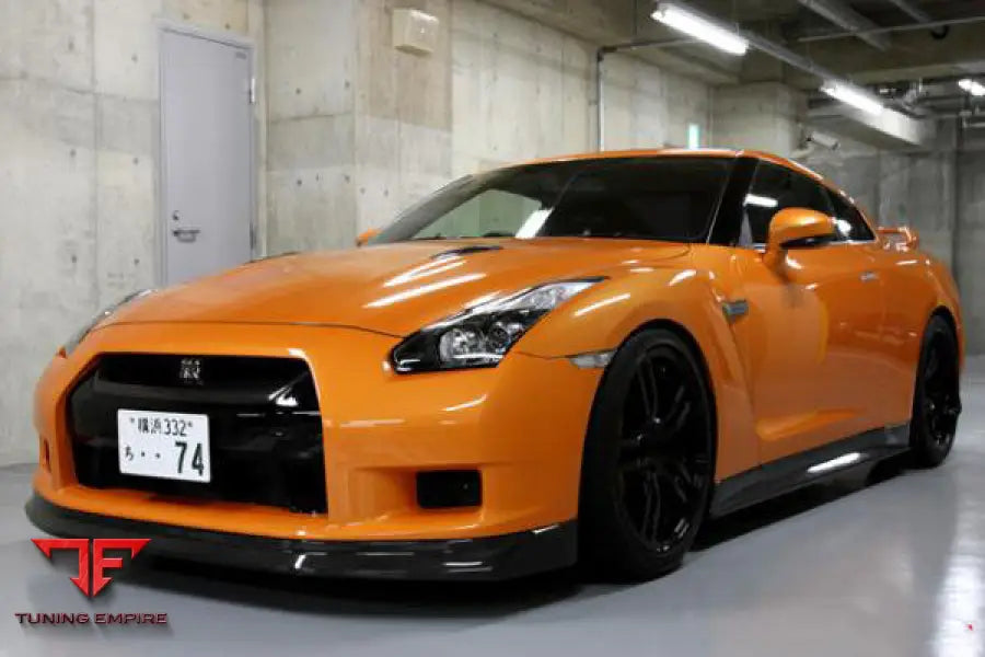 NISSAN GTR R35 CBA ZEL STYLE CARBON FIBER FRONT LIP BSD