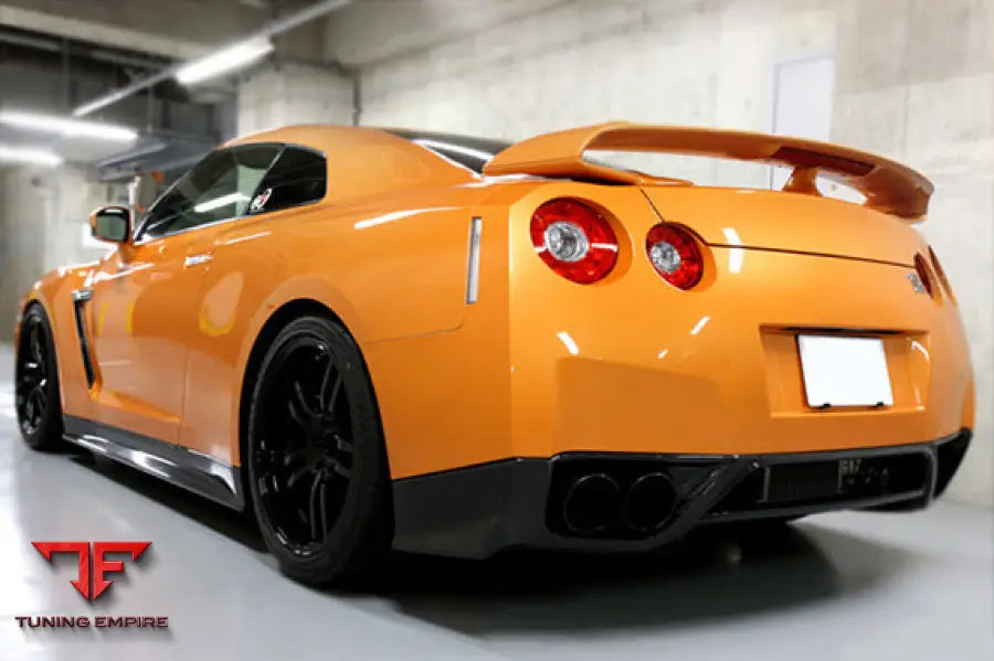 NISSAN GTR R35 CBA ZEL STYLE CARBON FIBER REAR LIP DIFFUSER BSD