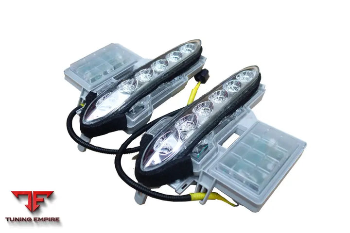 NISSAN GTR R35 DBA FRONT BUMPER LED DAY RUNNING LIGHTS BSD