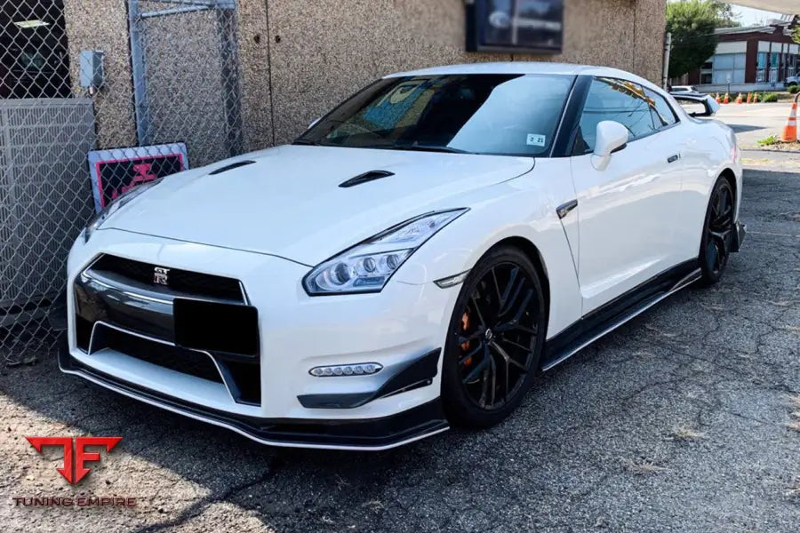 NISSAN GTR R35 DBA MINES STYLE CARBON FIBER FRONT CANARDS BSD