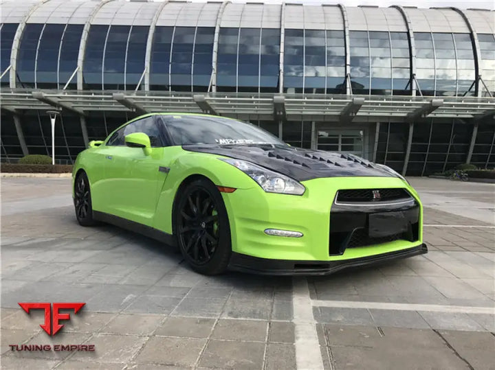 NISSAN GTR R35 DBA NSM STYLE PARTIAL CARBON FIBER FRONT LIP BSD