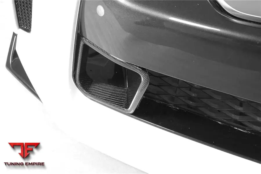 NISSAN GTR R35 EBA BKSS STYLE CARBON FIBER FRONT BUMPER VENTS BSD