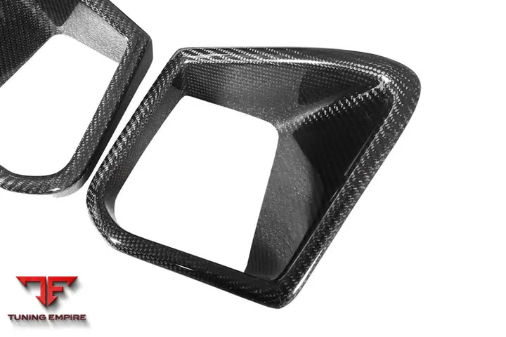 NISSAN GTR R35 EBA BKSS STYLE CARBON FIBER FRONT BUMPER VENTS BSD