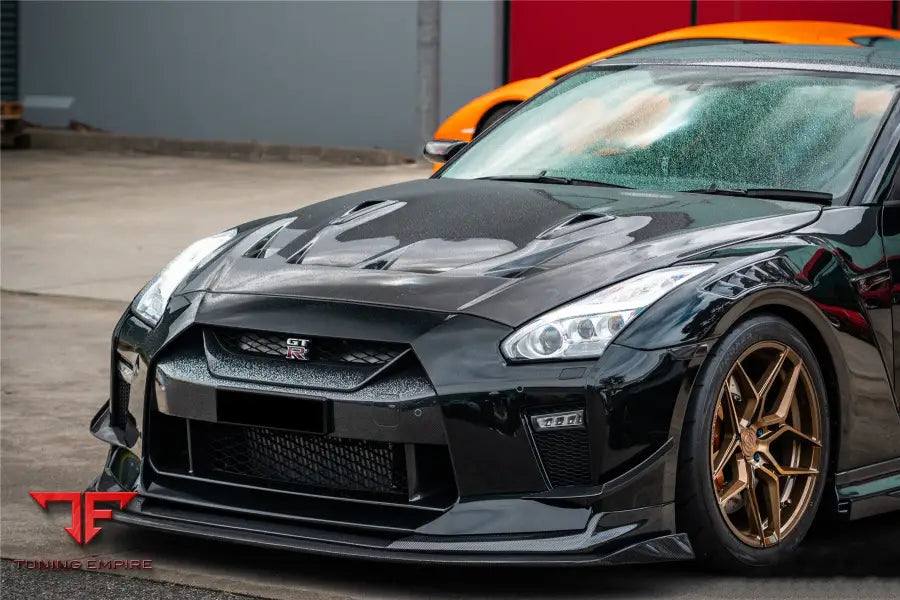 NISSAN GTR R35 EBA BKSS STYLE CARBON FIBER FRONT CANARDS BSD