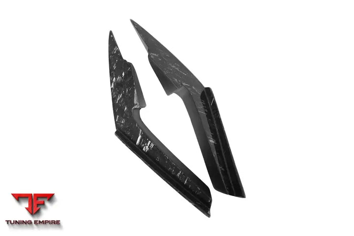 NISSAN GTR R35 EBA BKSS STYLE CARBON FIBER FRONT CANARDS BSD