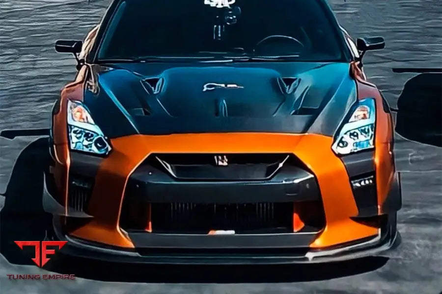 NISSAN GTR R35 EBA OE STYLE CARBON FIBER GRILLE BSD