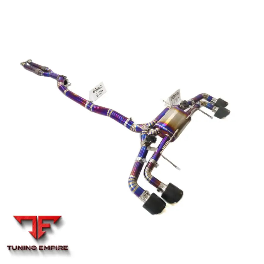 NISSAN GTR R35 TITANIUM FRONT TUBE CATBACK RAZOR EXHAUST WITH MUFFLER VALVE