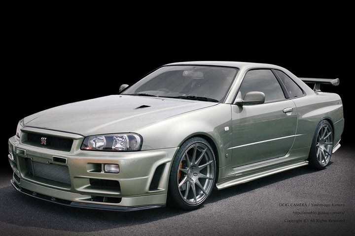 NISSAN SKYLINE GT-R on custom forged wheels