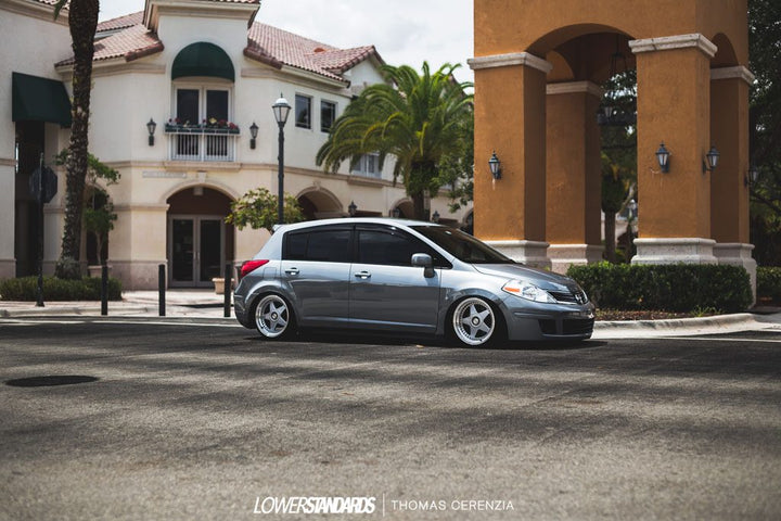 NISSAN VERSA on custom forged wheels