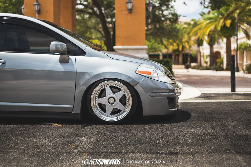NISSAN VERSA on custom forged wheels