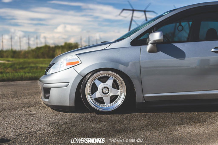 NISSAN VERSA on custom forged wheels
