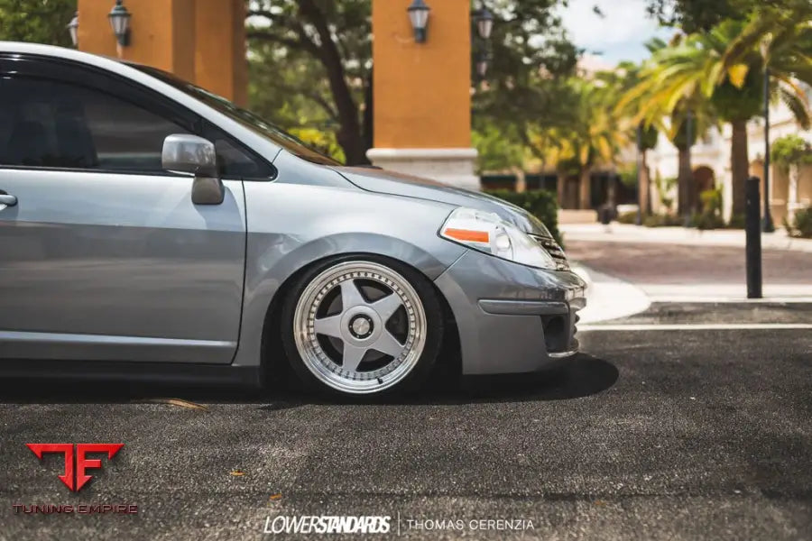 NISSAN VERSA on custom forged wheels