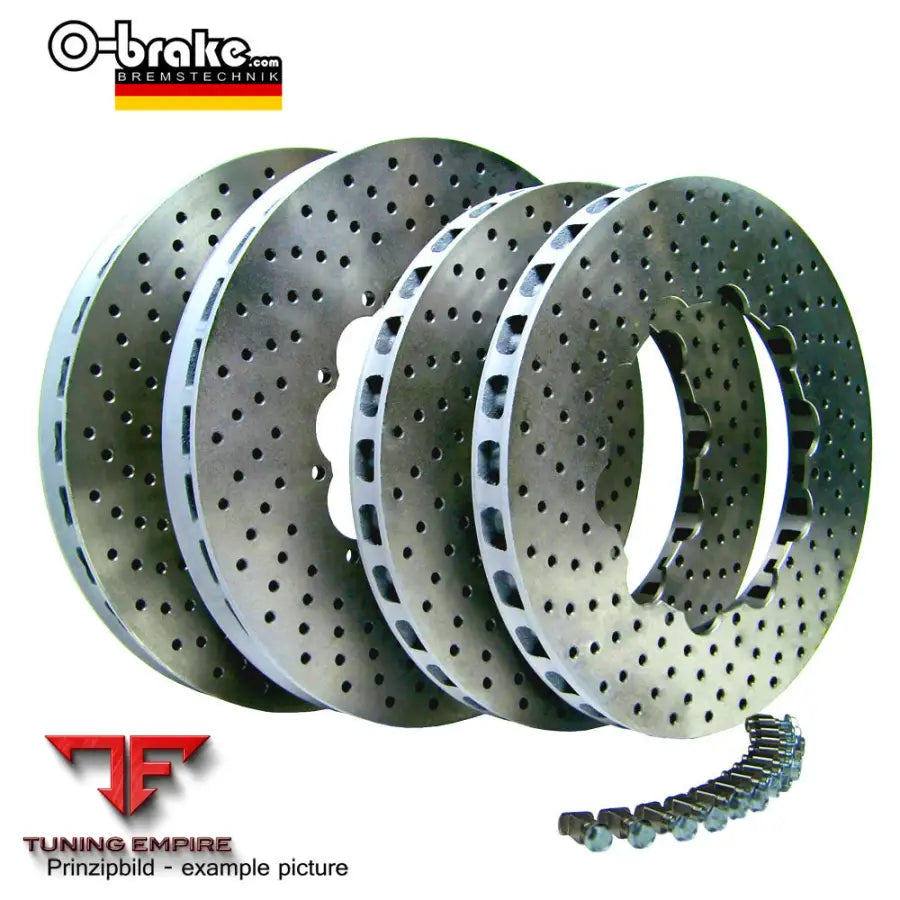 O-BRAKE HTCIC drilled composite brake disc kit