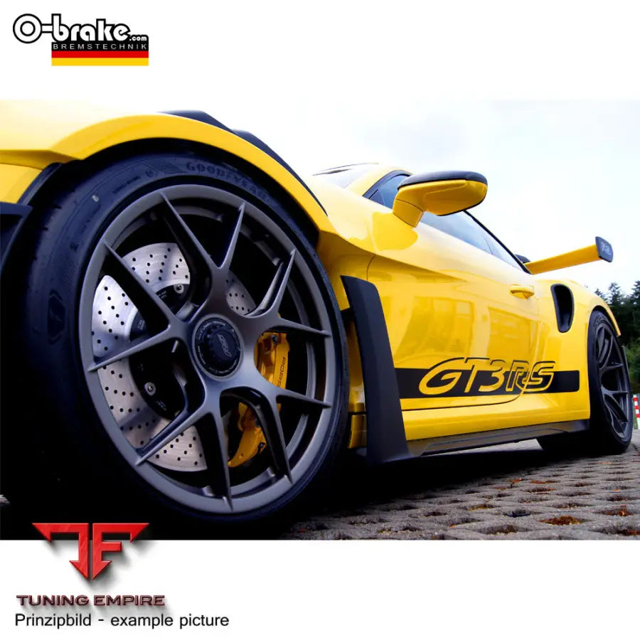 O-BRAKE PORSCHE 992 GT3 RS MK1 HTCIC BRAKE KIT DRILLED - FRONT + REAR (FACTORY CERAMIC DISCS)
