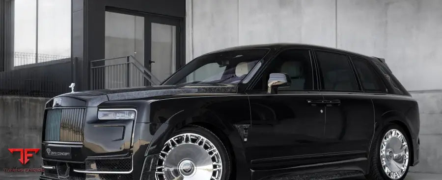 Onyx Concept Atralis carbon conversion on a black Rolls-Royce Cullinan
