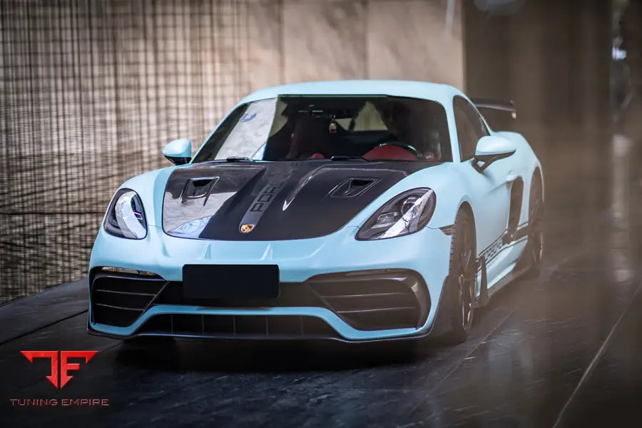 PORSCHE 718 & 981 CAYMAN & BOXSTER GT2RS STYLE CARBON FIBER HOOD BSD