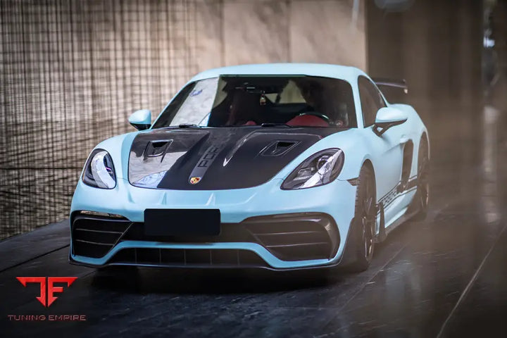 PORSCHE 718 & 981 CAYMAN & BOXSTER GT2RS STYLE CARBON FIBER HOOD BSD