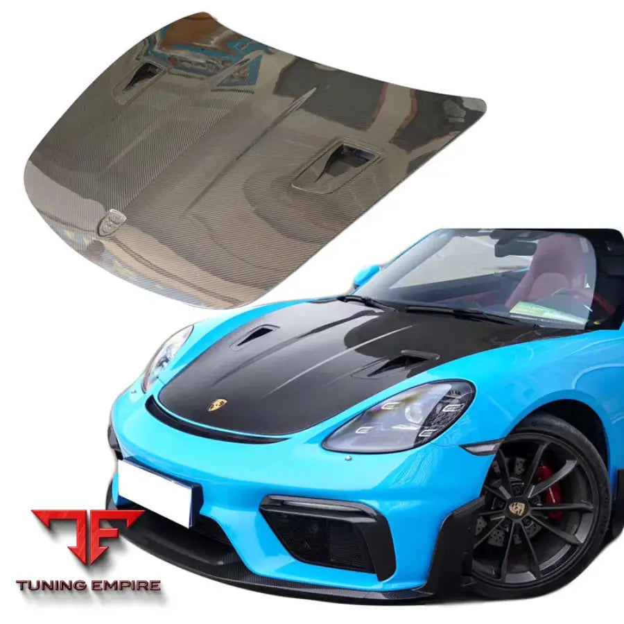 PORSCHE 718 981 GT4 CARBON FIBER FRONT BONNET HOOD