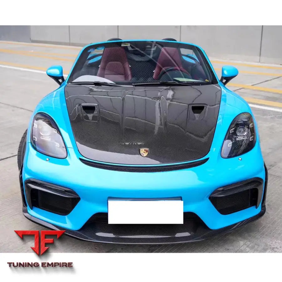 PORSCHE 718 981 GT4 CARBON FIBER FRONT BONNET HOOD
