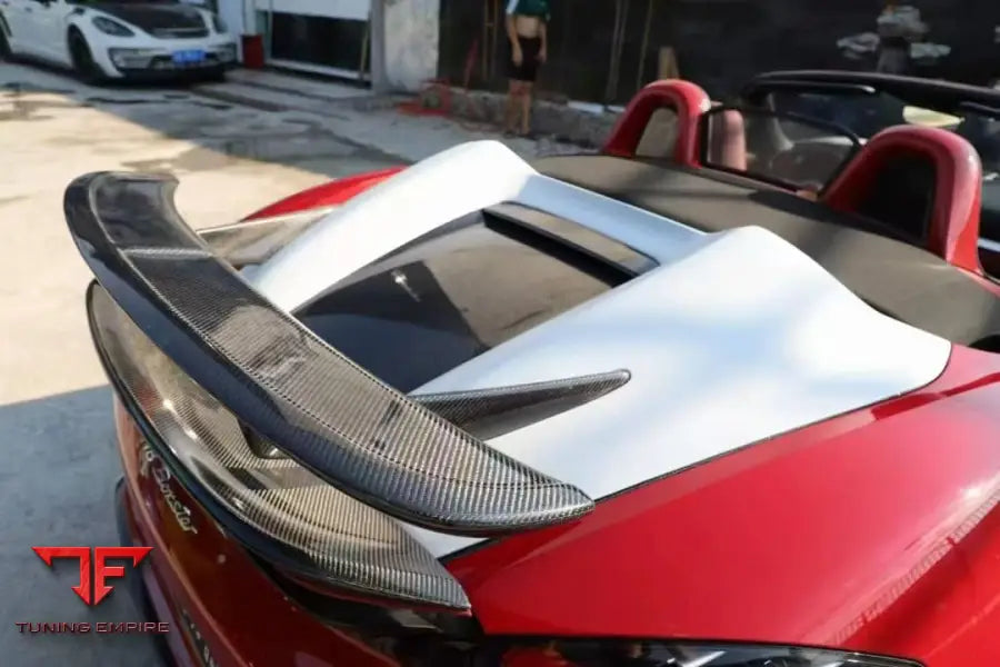 PORSCHE 718 982 CARBON REAR WING SPOILER WITH CARBON COVER