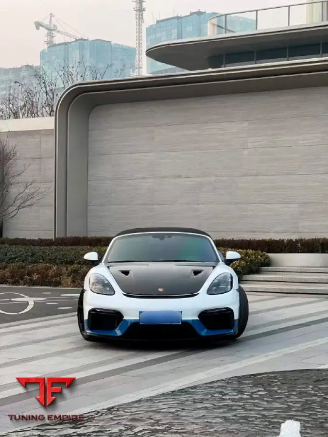 PORSCHE 718 CAYMAN 981 | GT3 RS STYLE DRY CARBON TRUNK HOOD