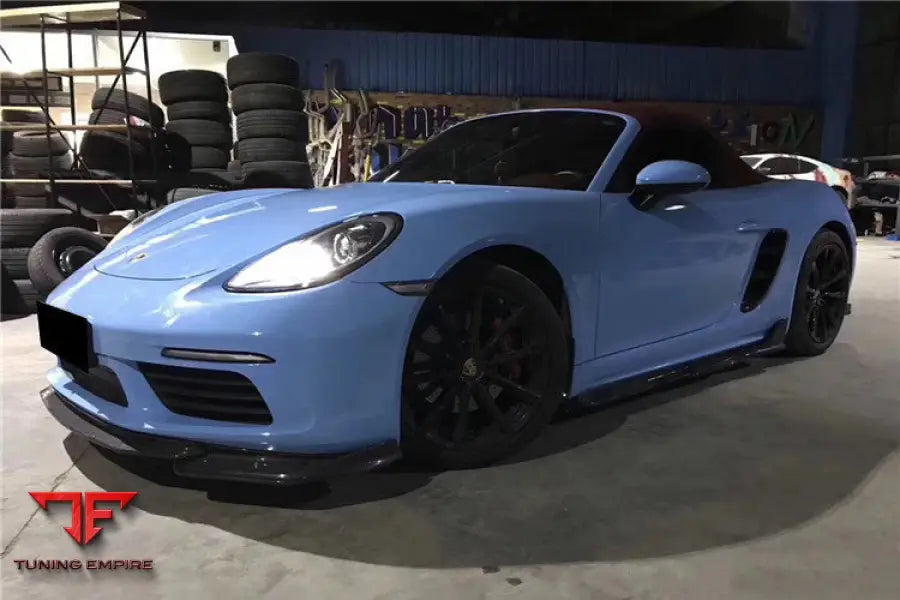 PORSCHE 718 CAYMANBOXSTER AM STYLE CARBON FIBER FRONT LIP BSD