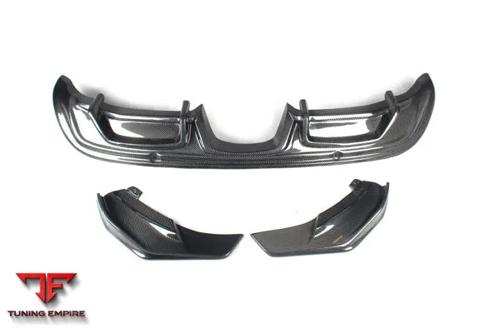 PORSCHE 718 CAYMAN & BOXSTER AM STYLE CARBON FIBER REAR LIP WITH CAPS BSD