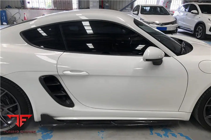 PORSCHE 718 CAYMANBOXSTER AM STYLE CARBON FIBER SIDE SKIRTS BSD